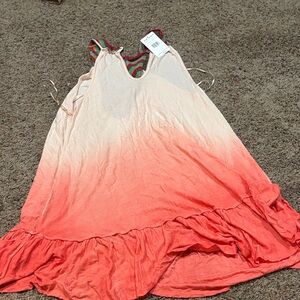 Free People Pink and Orange Ombre Dress